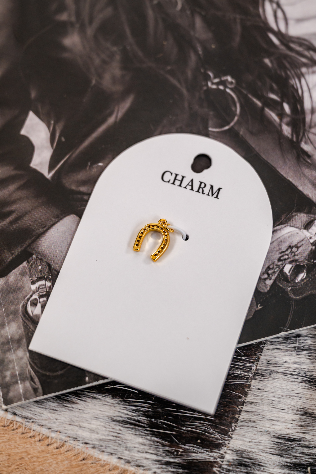 Mini Lucky Horseshoe Add-On Charm