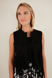 Fringe Frontier Vest - Black