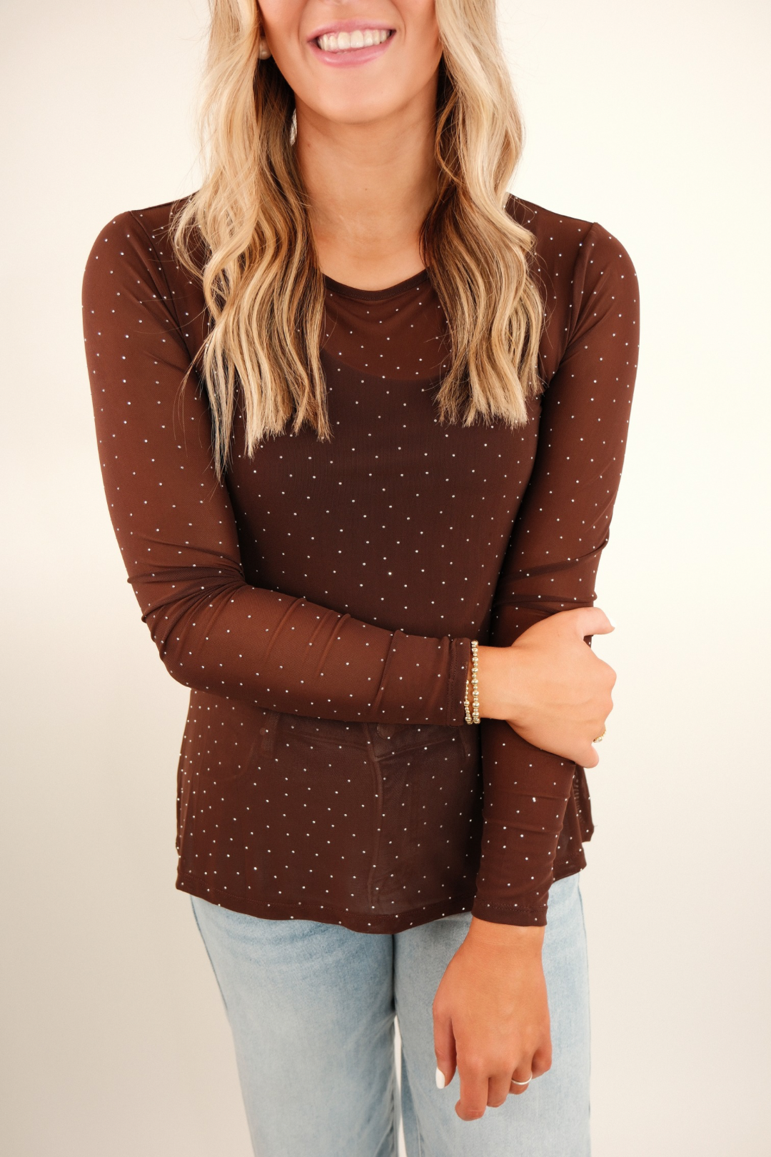 Star Shine Rodeo Mesh Top