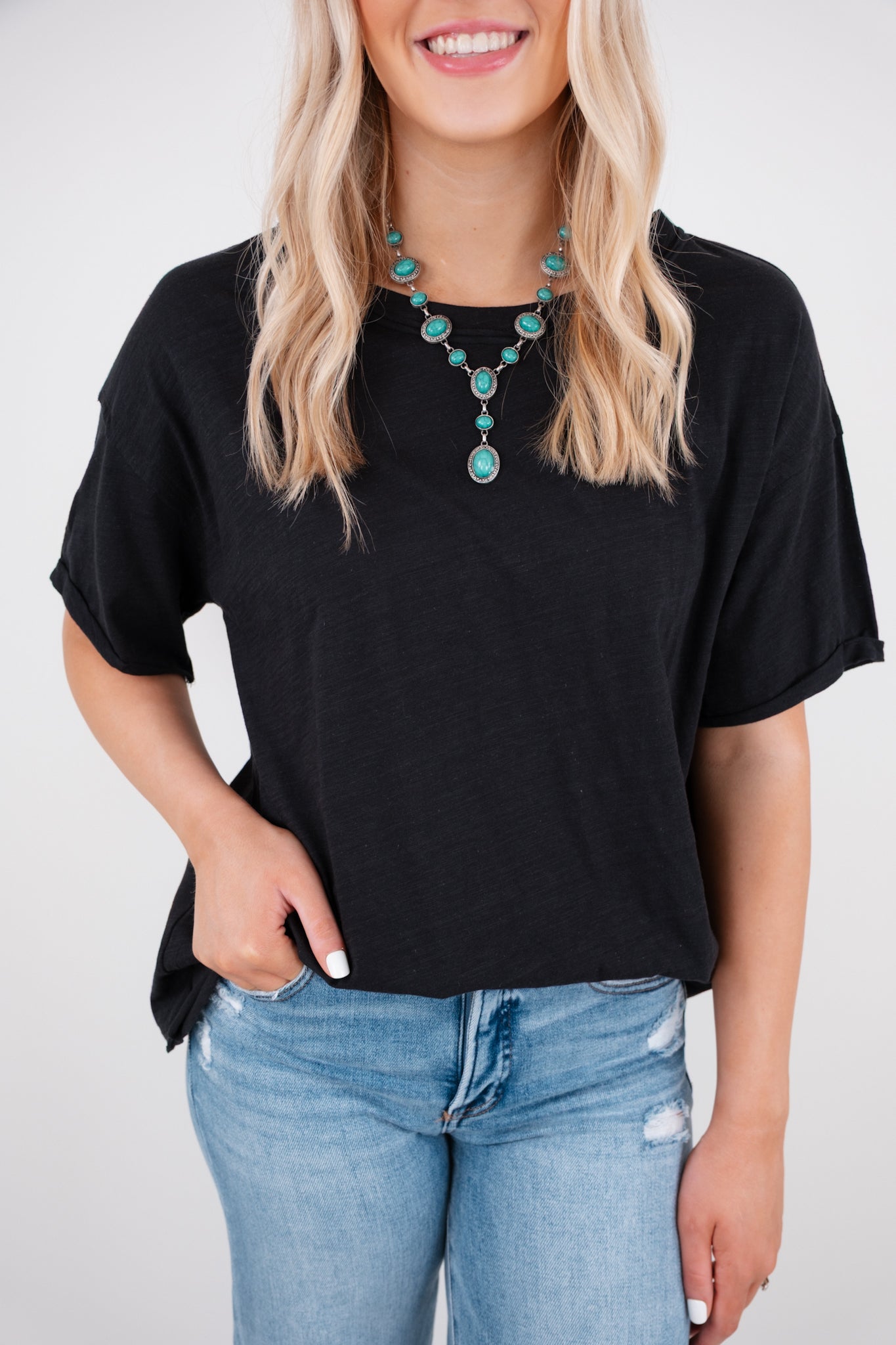 Midnight Scoop Neck Tee