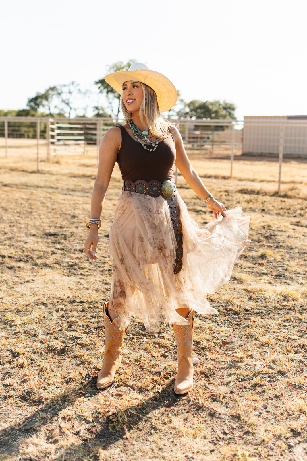 Desert Story Mesh Skirt