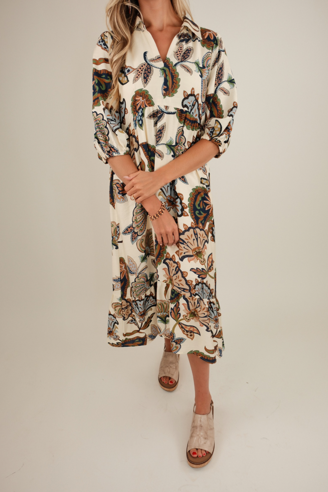 Saddle Creek Paisley Maxi Dress