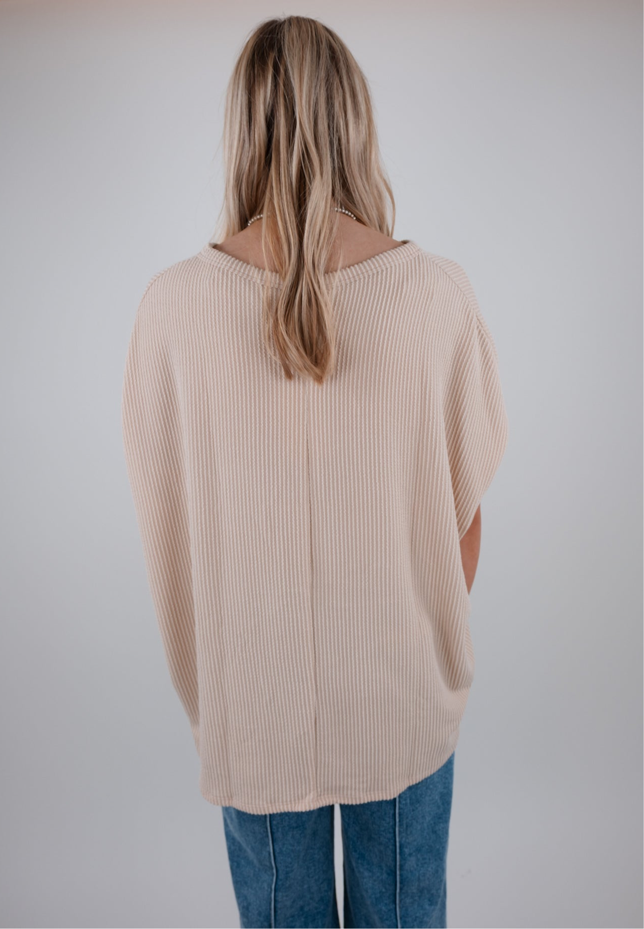 Tumbleweed Ribbed Dolman Top - Taupe