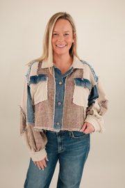 Boho Trails Patchwork Shacket
