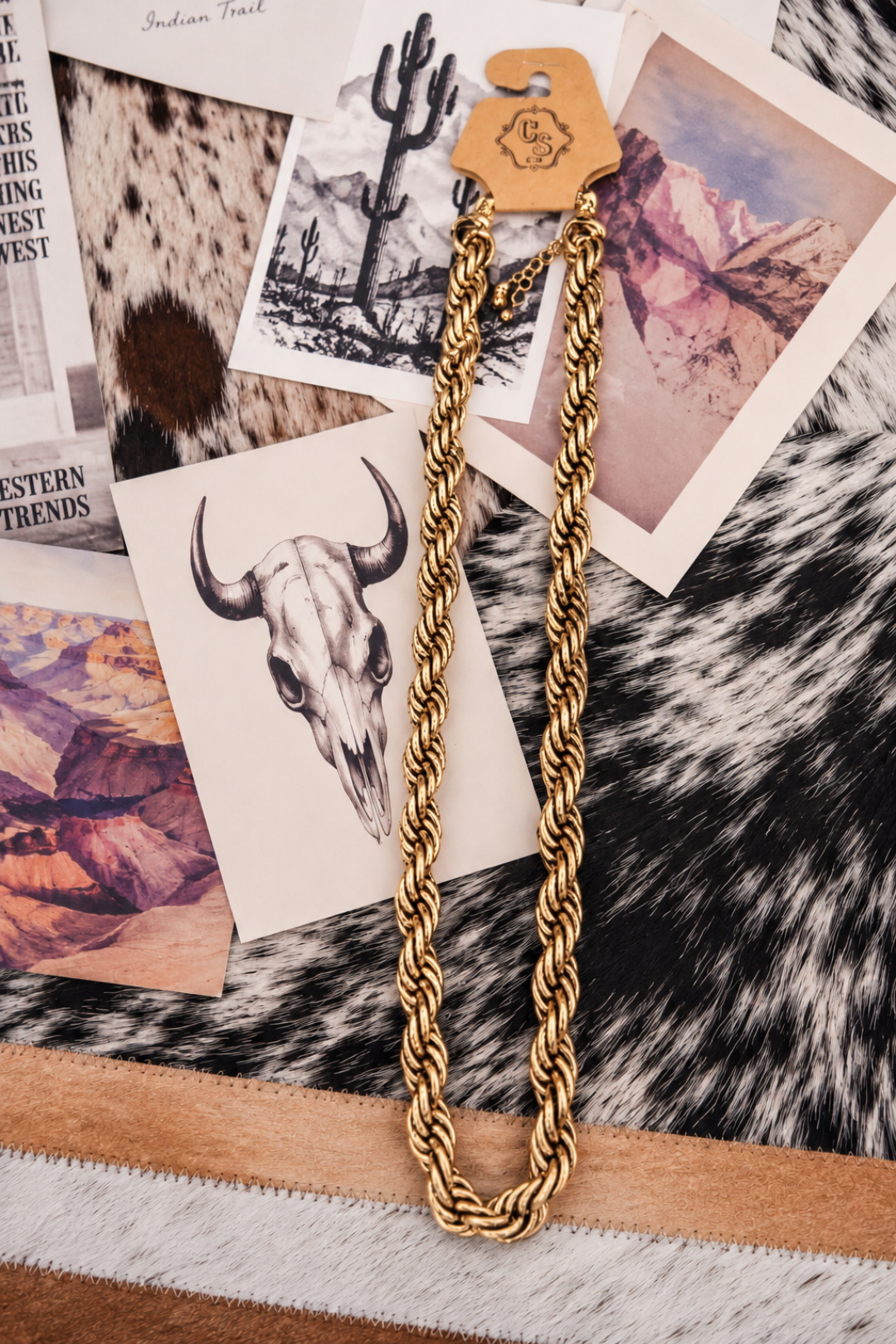 Golden Hour Rope Necklace - 24"