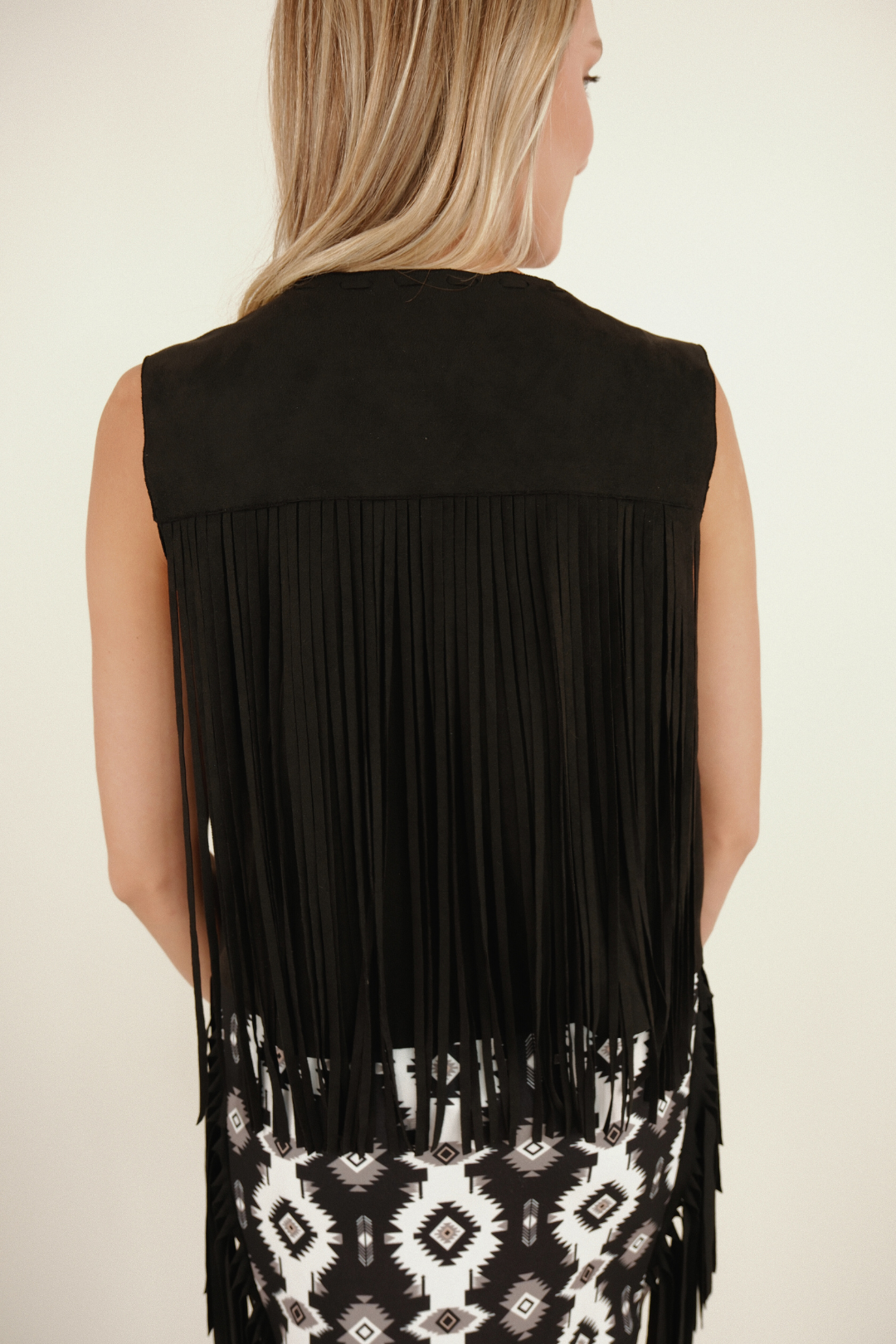 Fringe Frontier Vest - Black