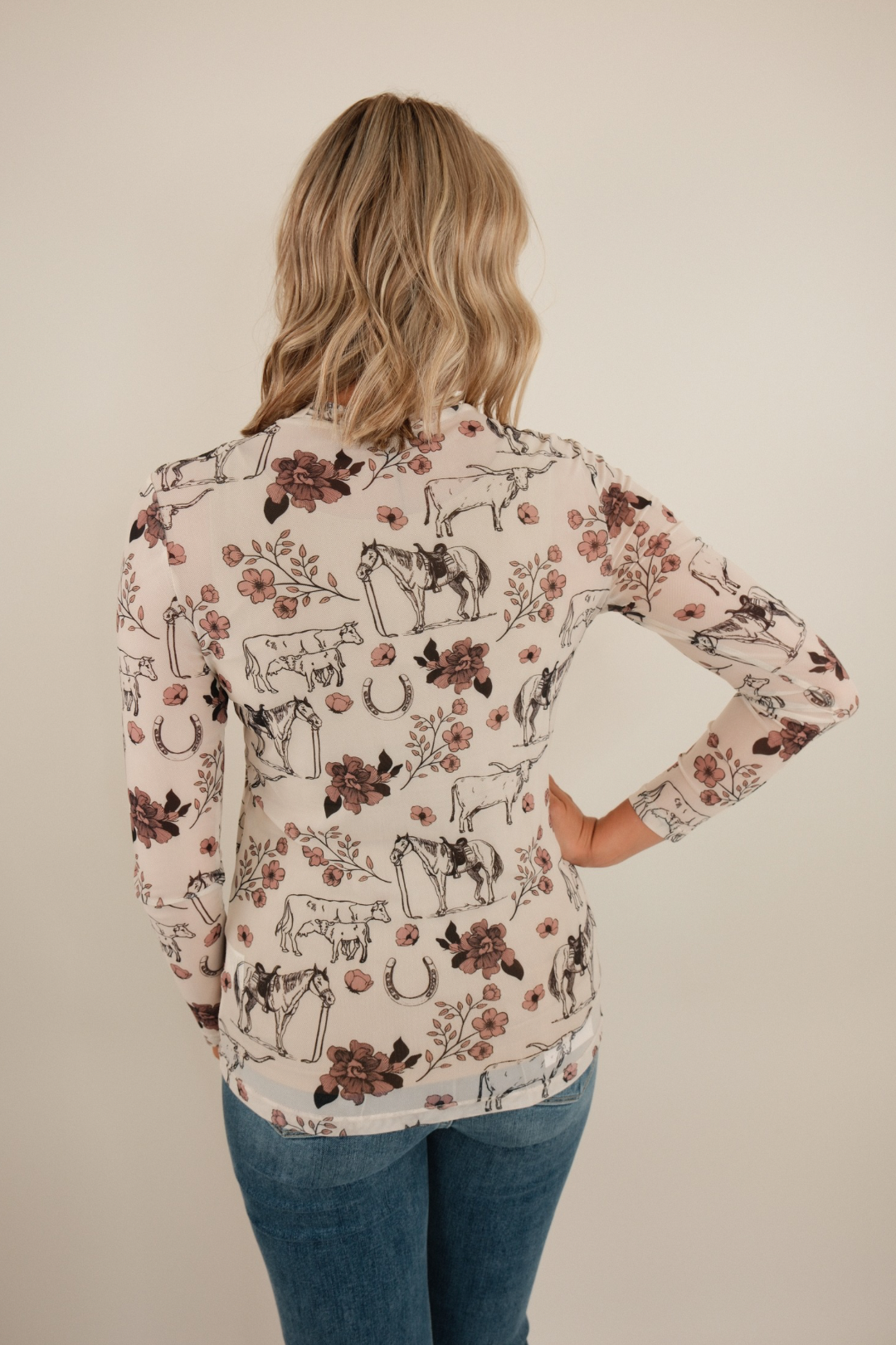 Meadow Bloom Mesh Top