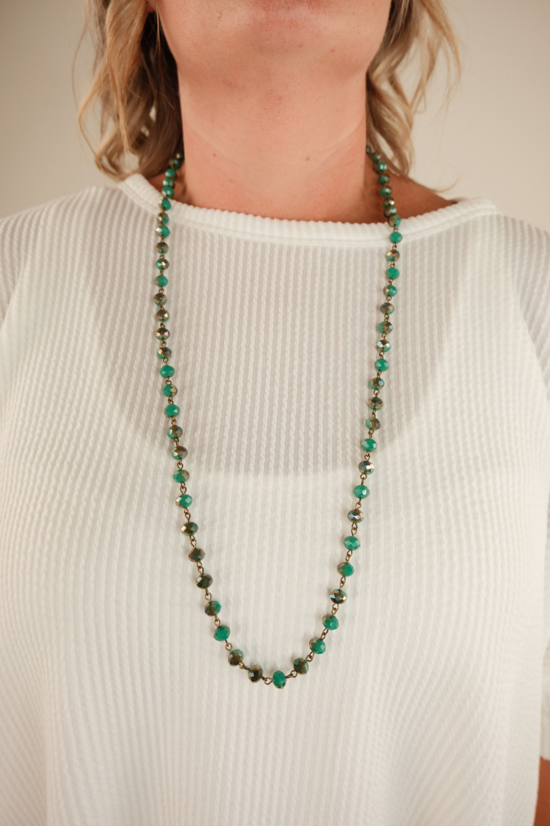 Starlight Strand Necklace - Jade & Gold