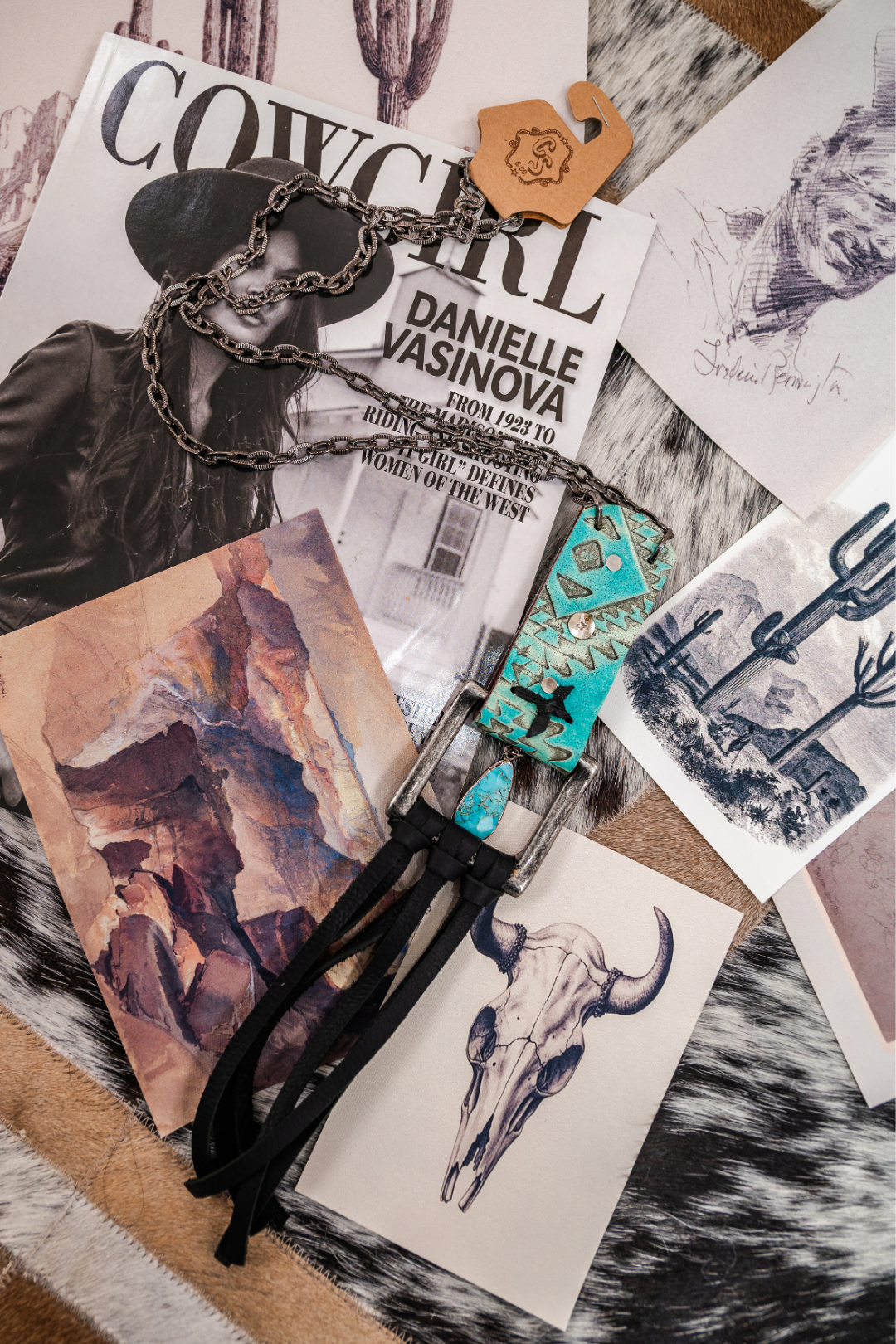 Buffalo Bend Belt Buckle Necklace