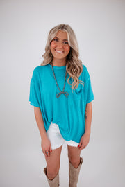 The Easy Rider Tee - Light Teal