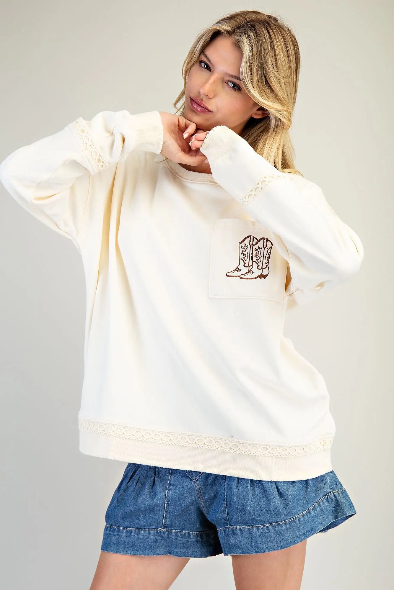 Lace & Grace Pullover