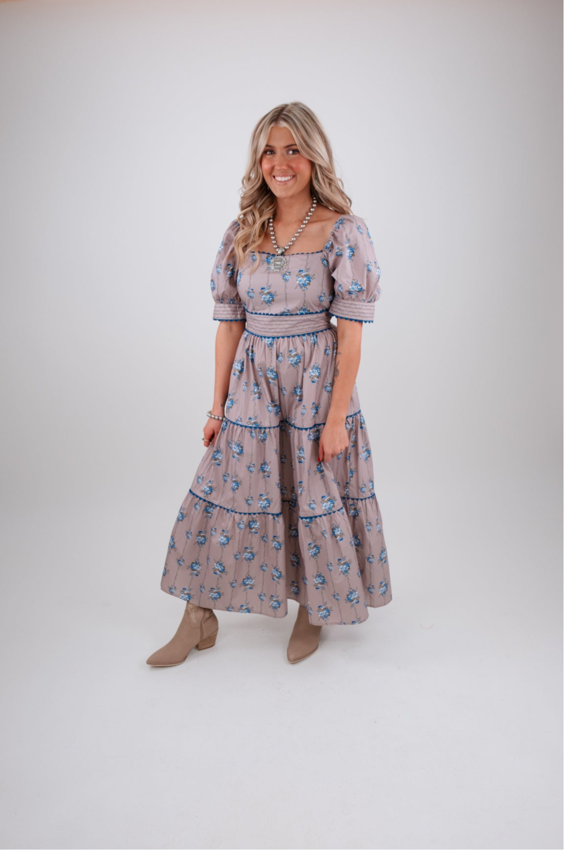 Dustflower Stripe Maxi