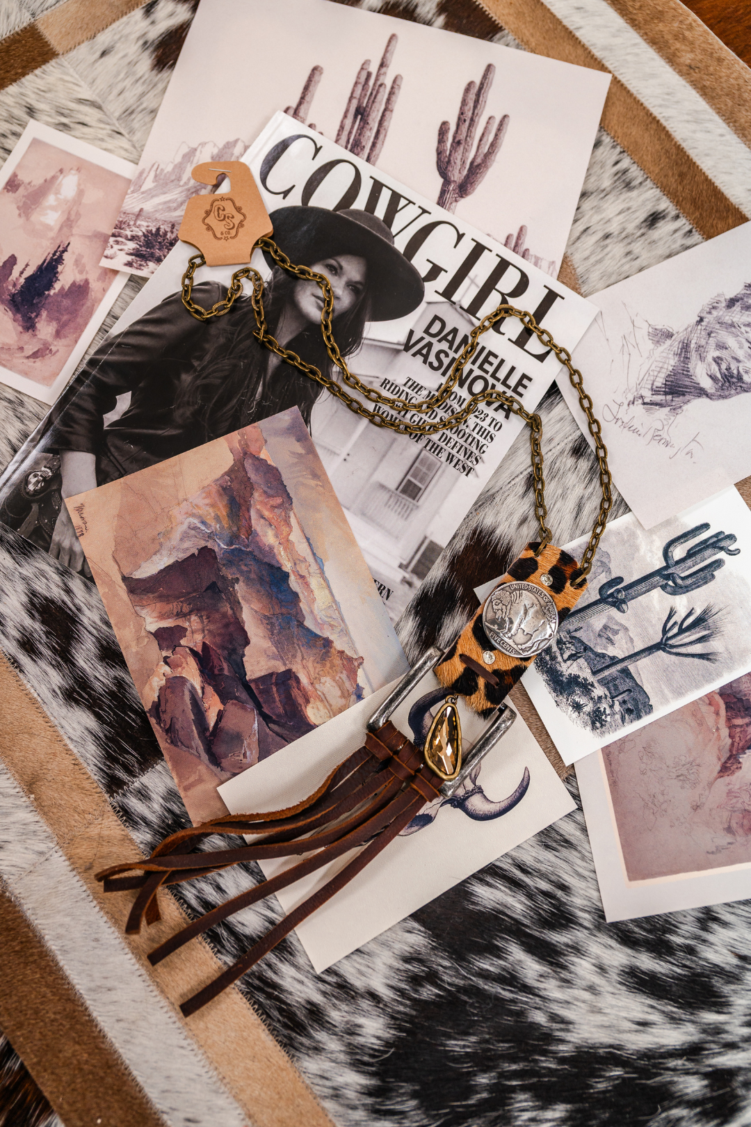 Buffalo Bend Belt Buckle Necklace