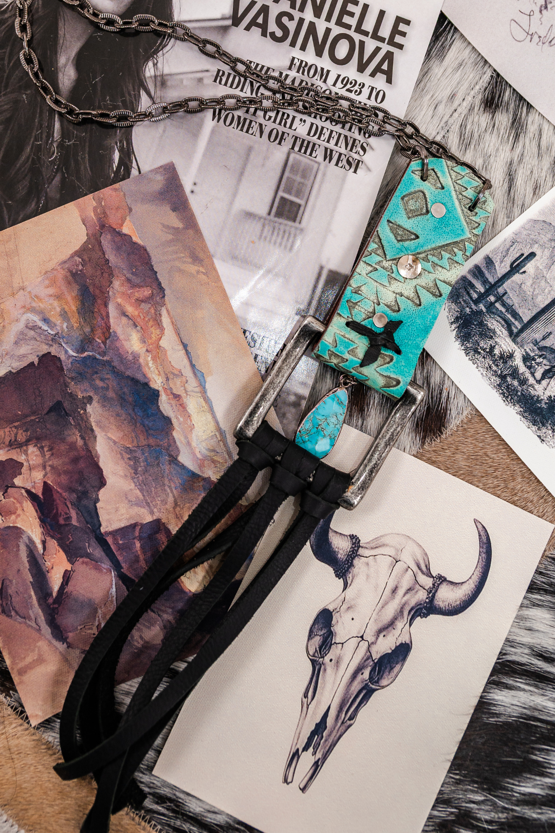 Buffalo Bend Belt Buckle Necklace