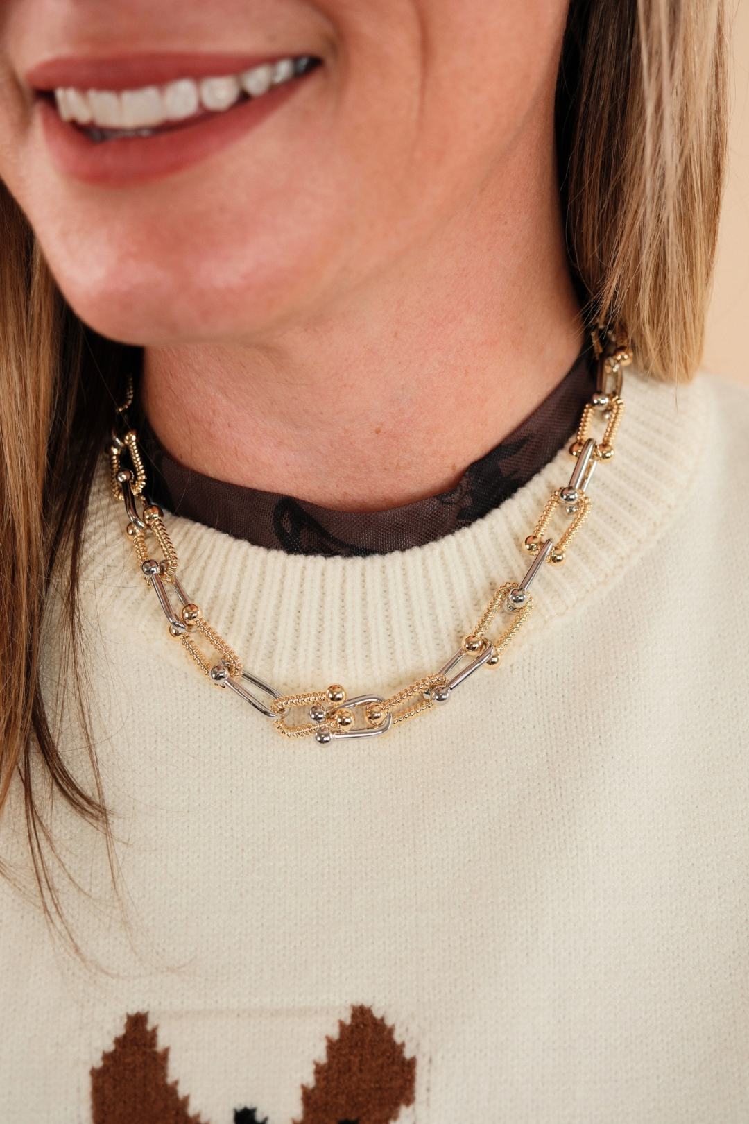 Ridgeview Stirrup Link Necklace