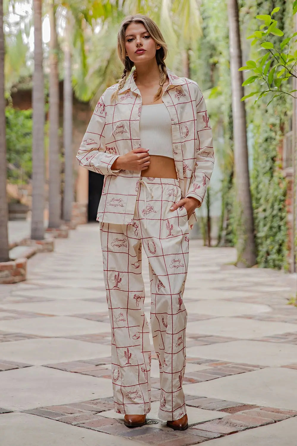 Howdy Cowgirl Embroidered Blouse