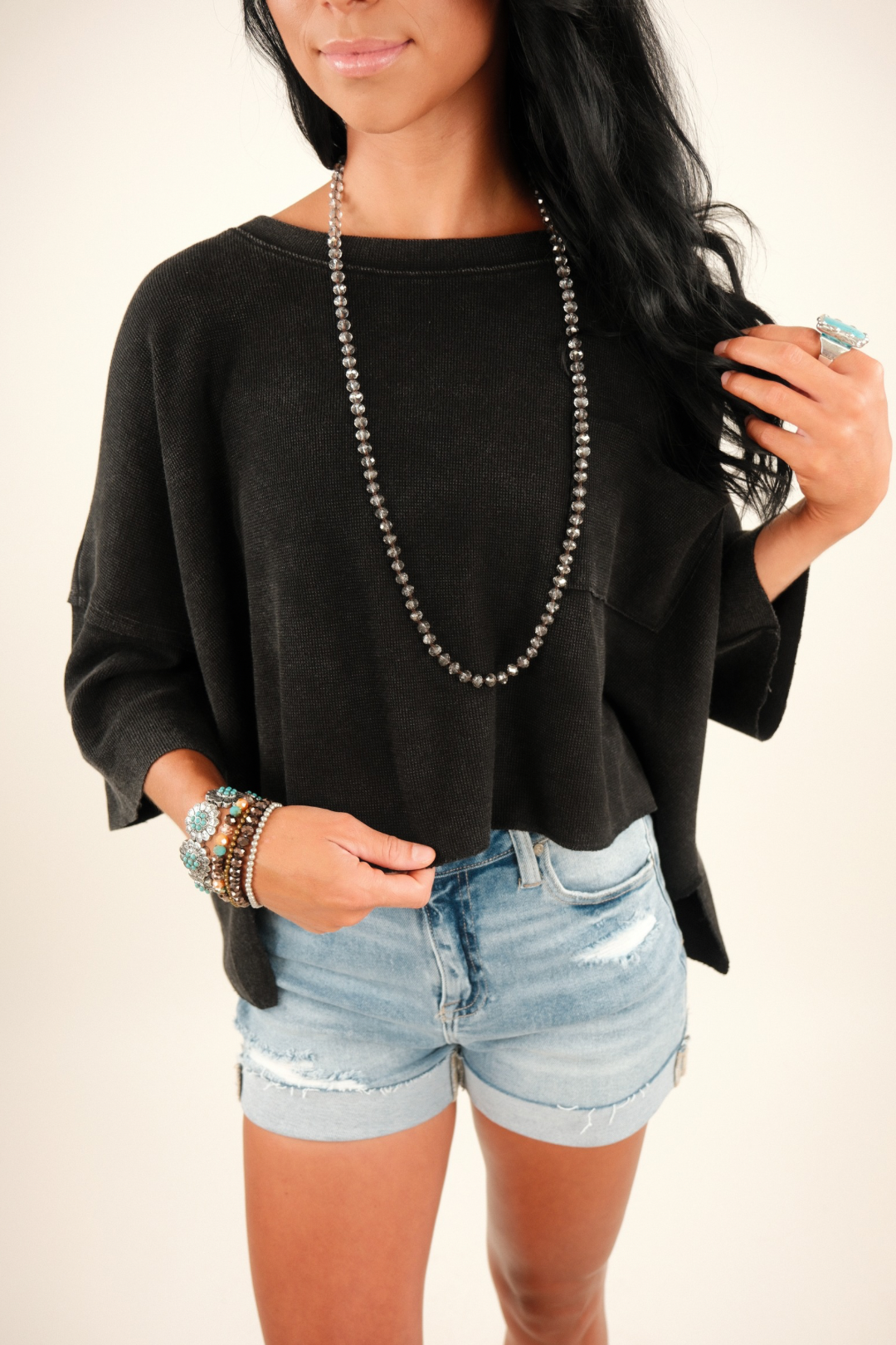 Moonlit Trail Necklace - Grey
