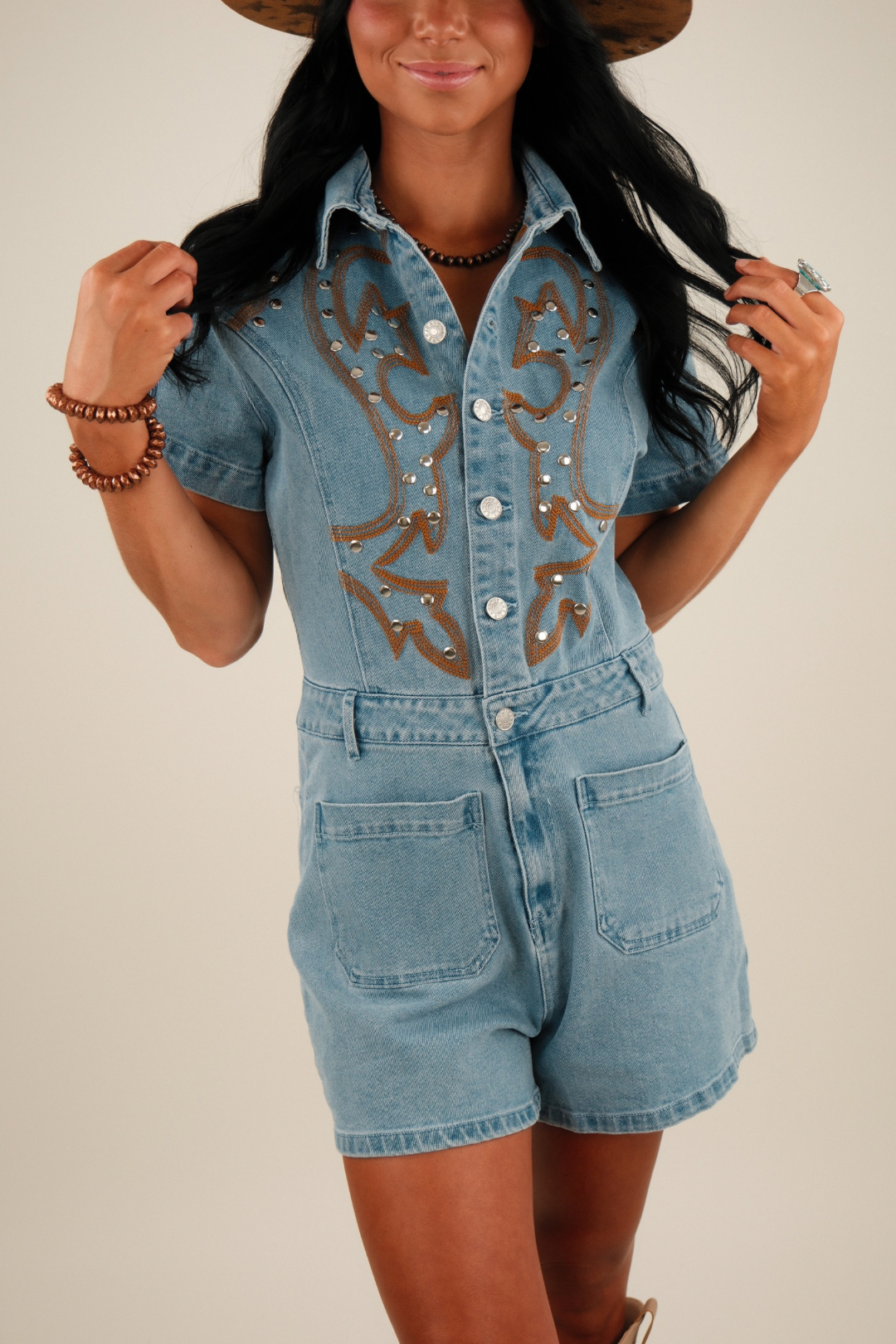 Rodeo Ready Denim Romper