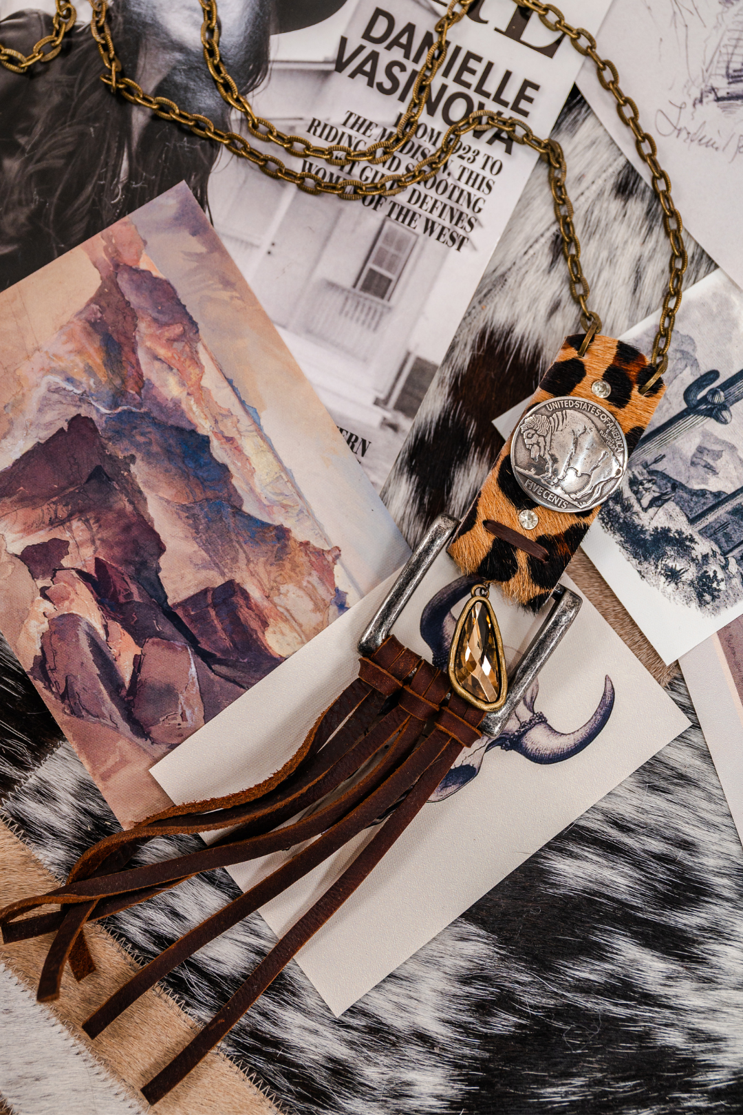 Buffalo Bend Belt Buckle Necklace