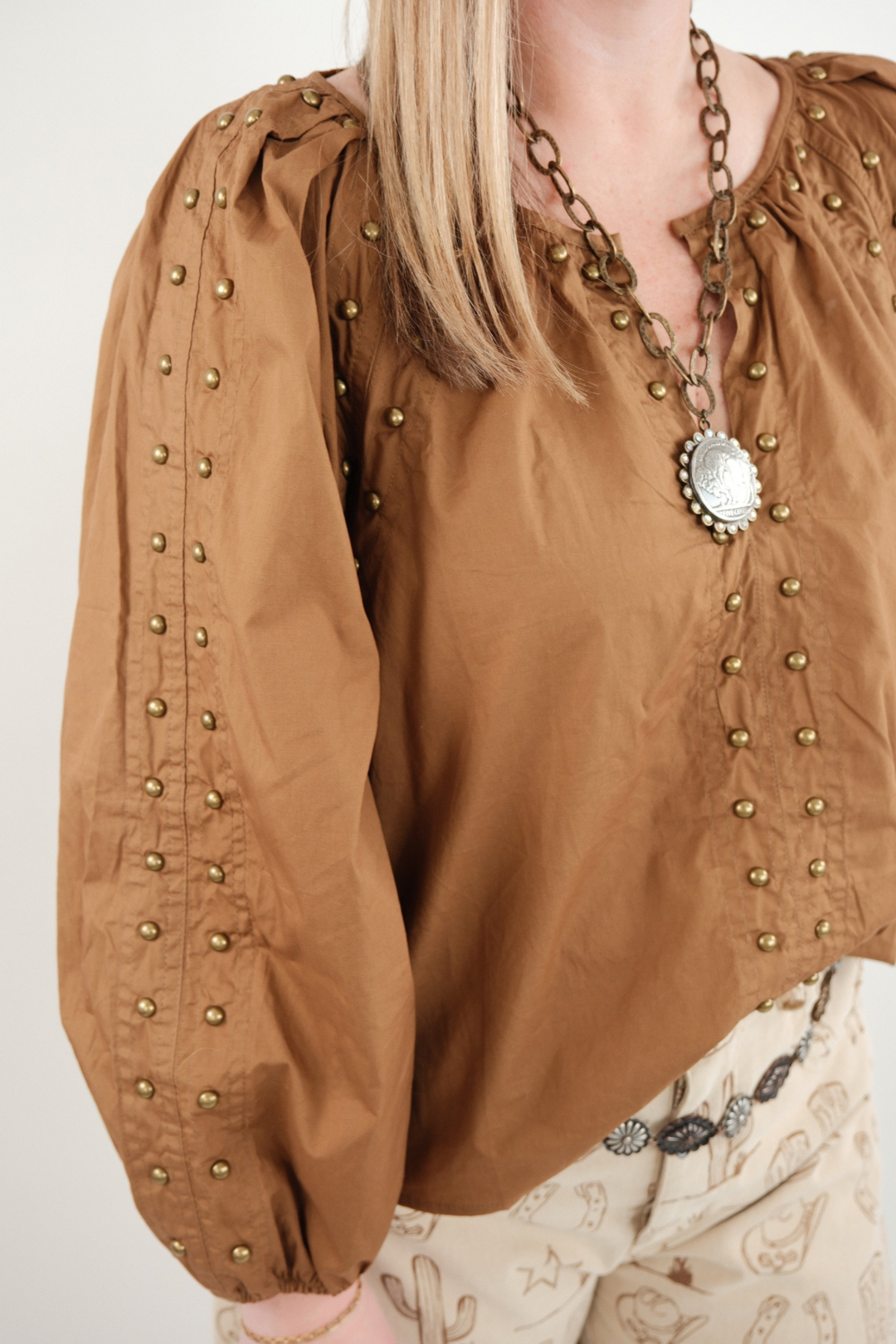 Dusty Mesa Studded Blouse