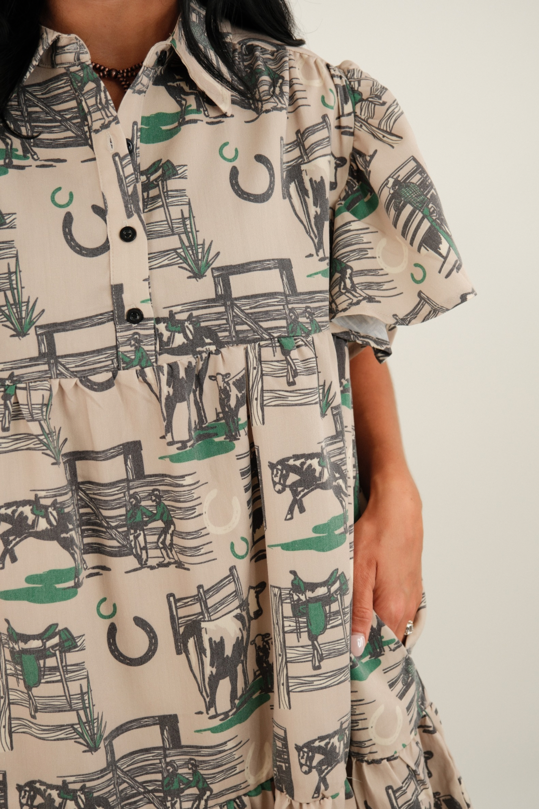 Ranchlands Tiered Mini Dress