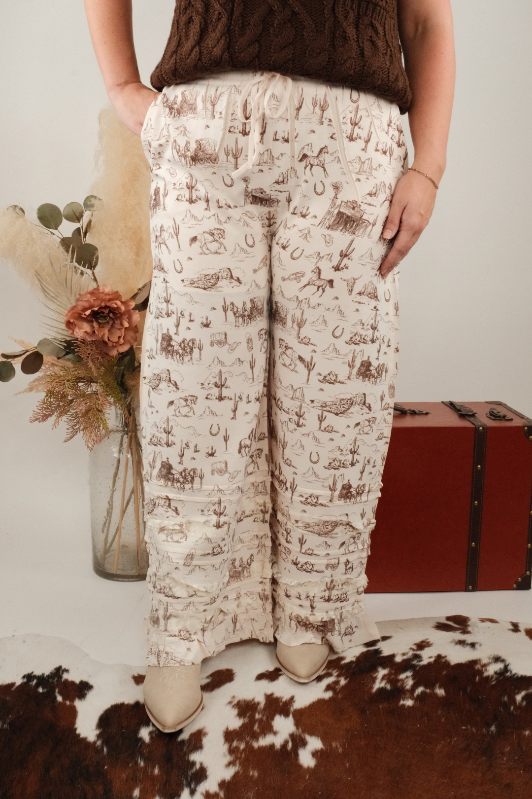 Frontier Grace Ruffle Palazzo Pants