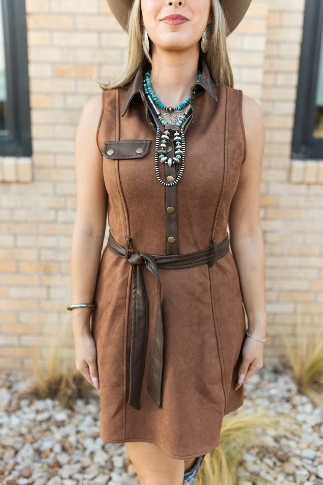 Saddle Up Suede Dress
