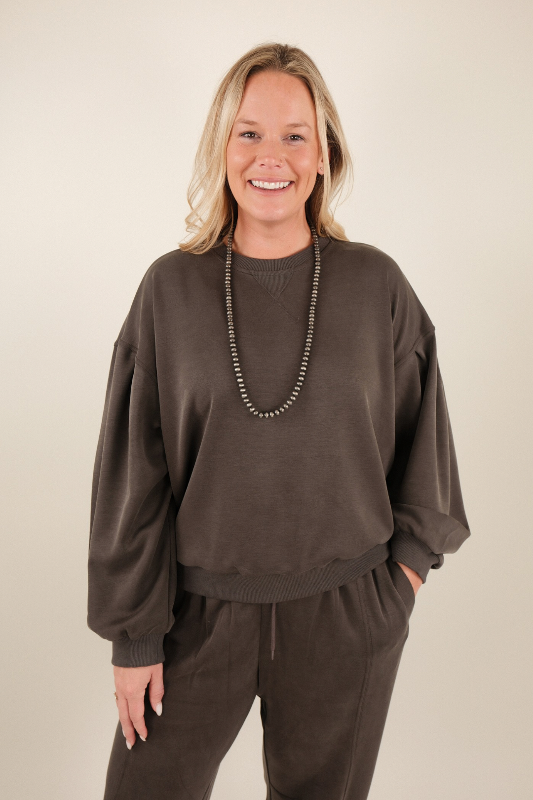 Saddle Soft Jogger Set - Charcoal