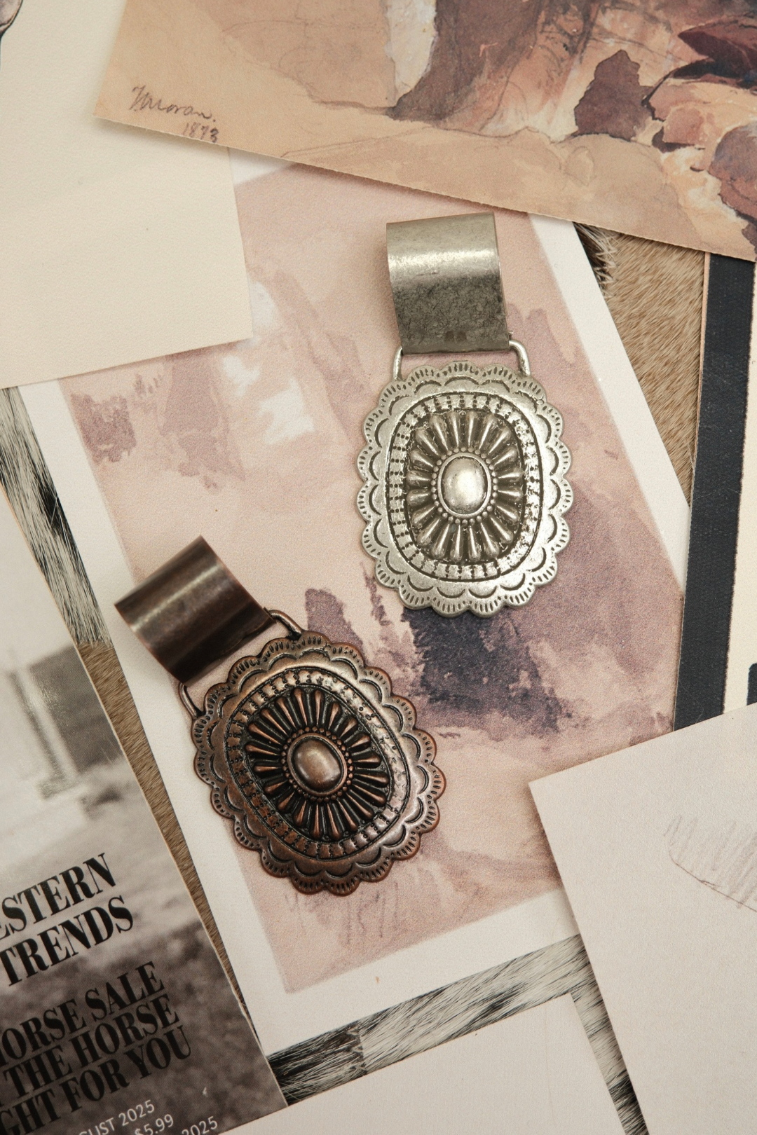 Vintage Concho Scarf Slide