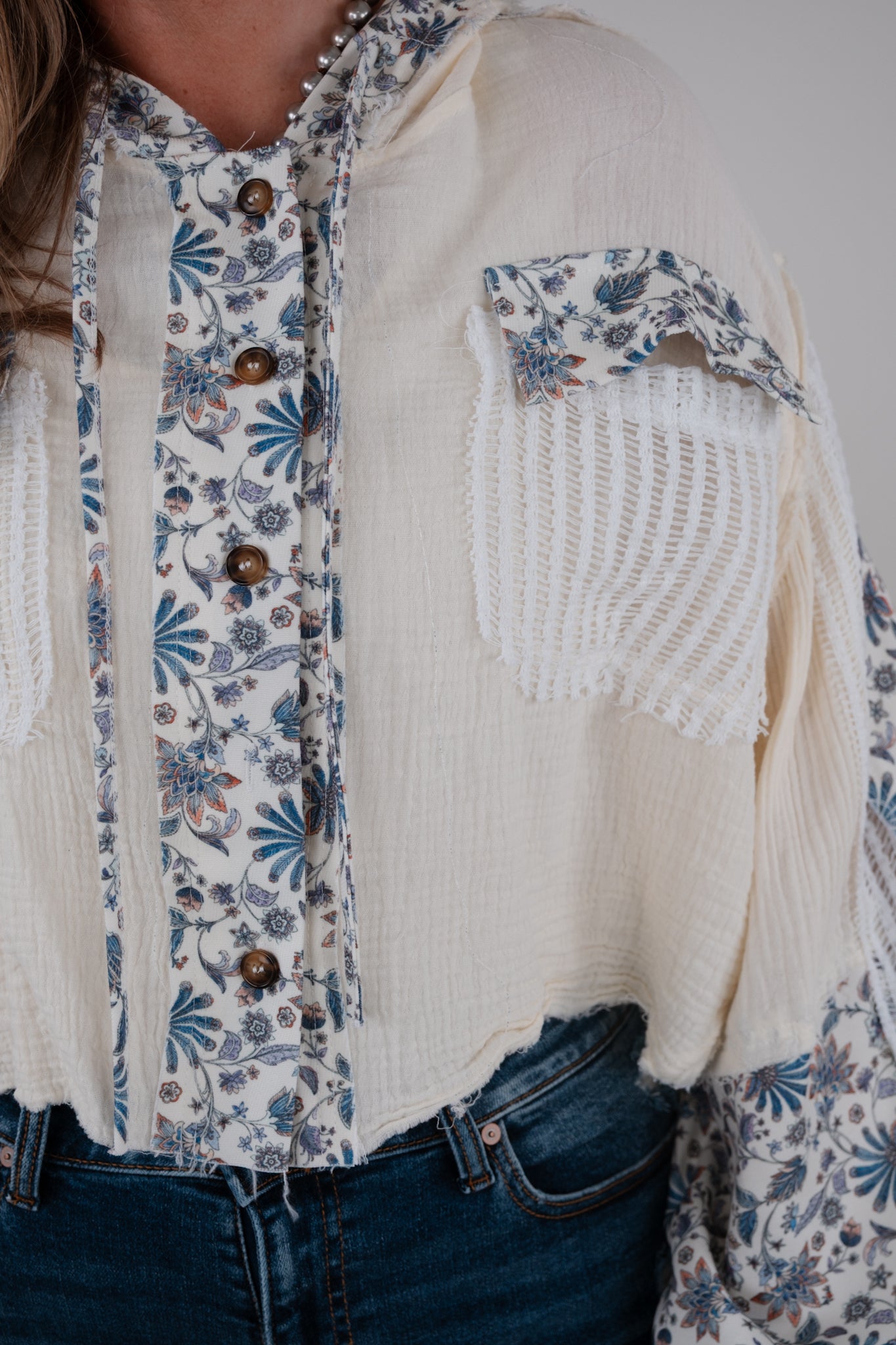 Spring Bloom Floral Hooded Jacket