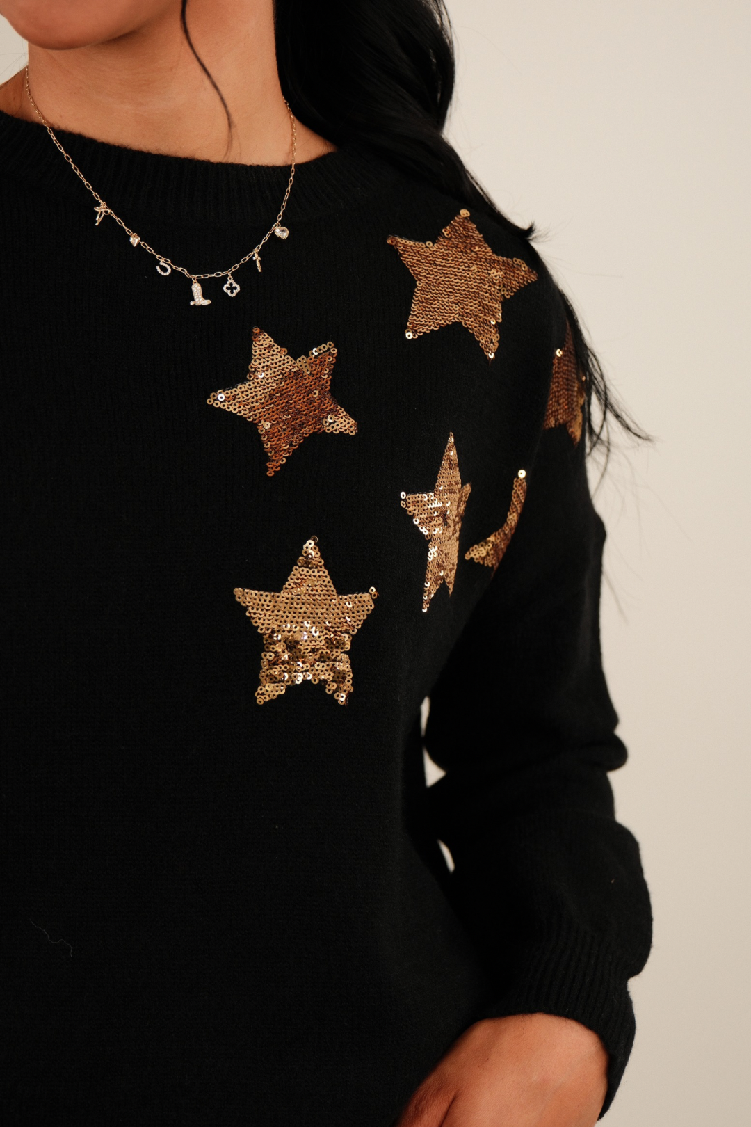 Lone Star Sequin Sweater