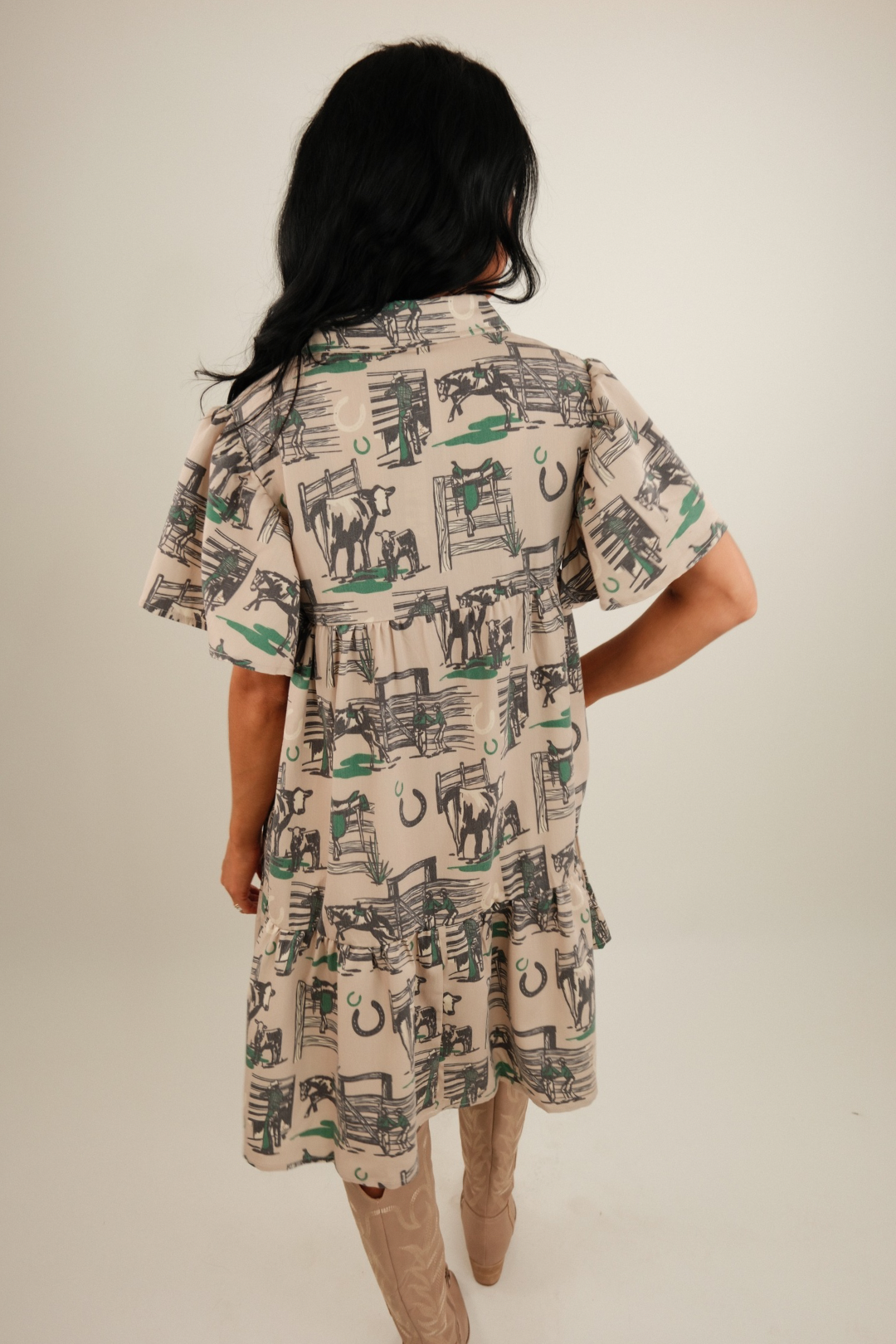 Ranchlands Tiered Mini Dress