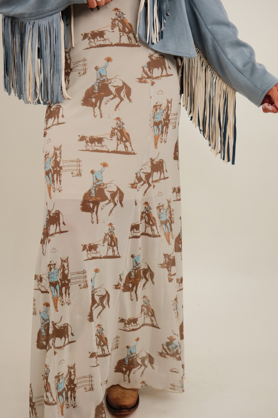 Mustang Meadow Mesh Maxi Skirt