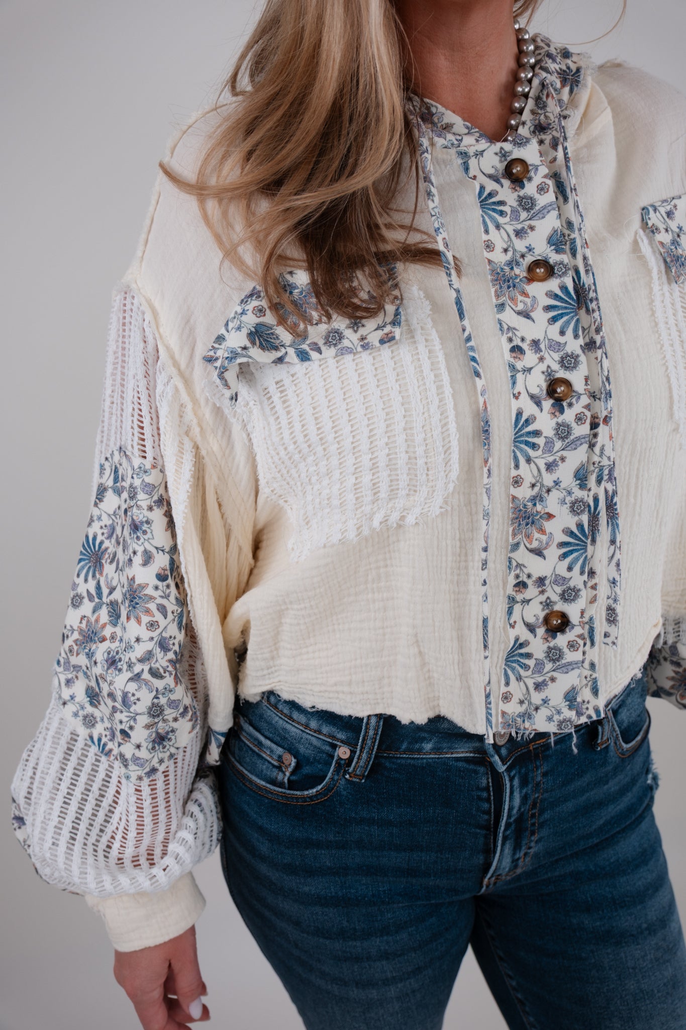 Spring Bloom Floral Hooded Jacket