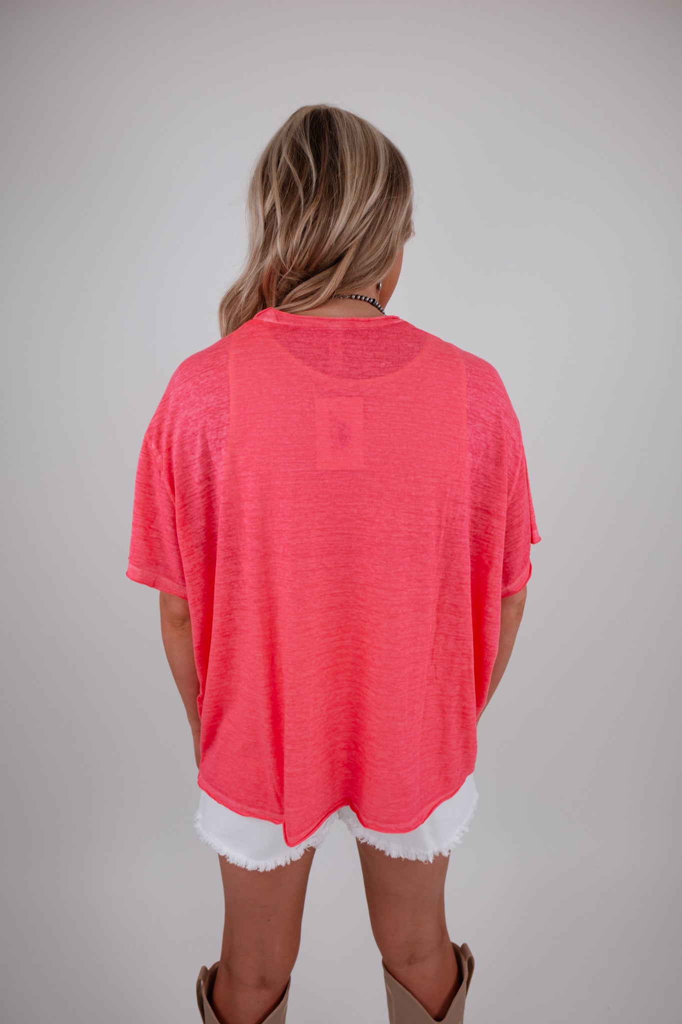 The Easy Rider Tee - Hot Pink