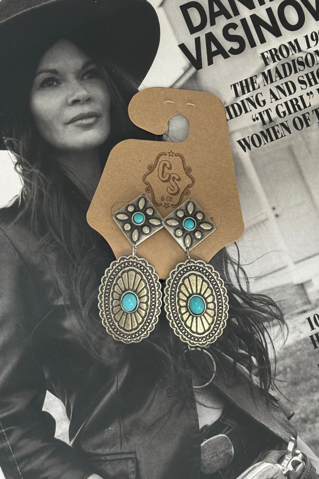 Turquoise Horizon Drop Earrings