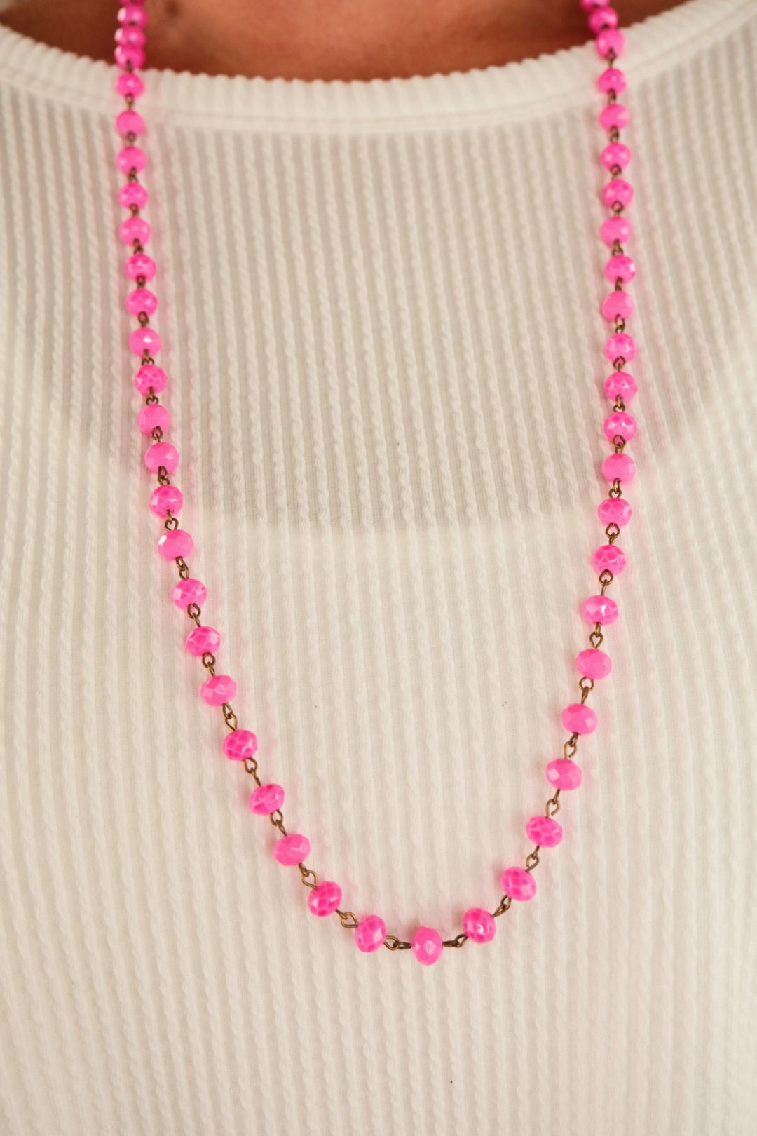 Starlight Strand Necklace - Pink & Gold