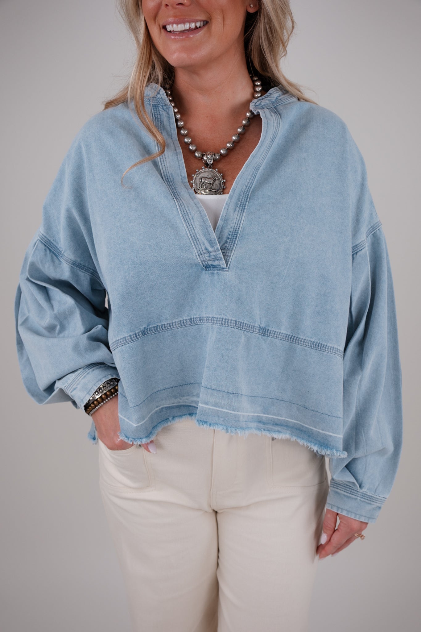 High Noon Denim Top