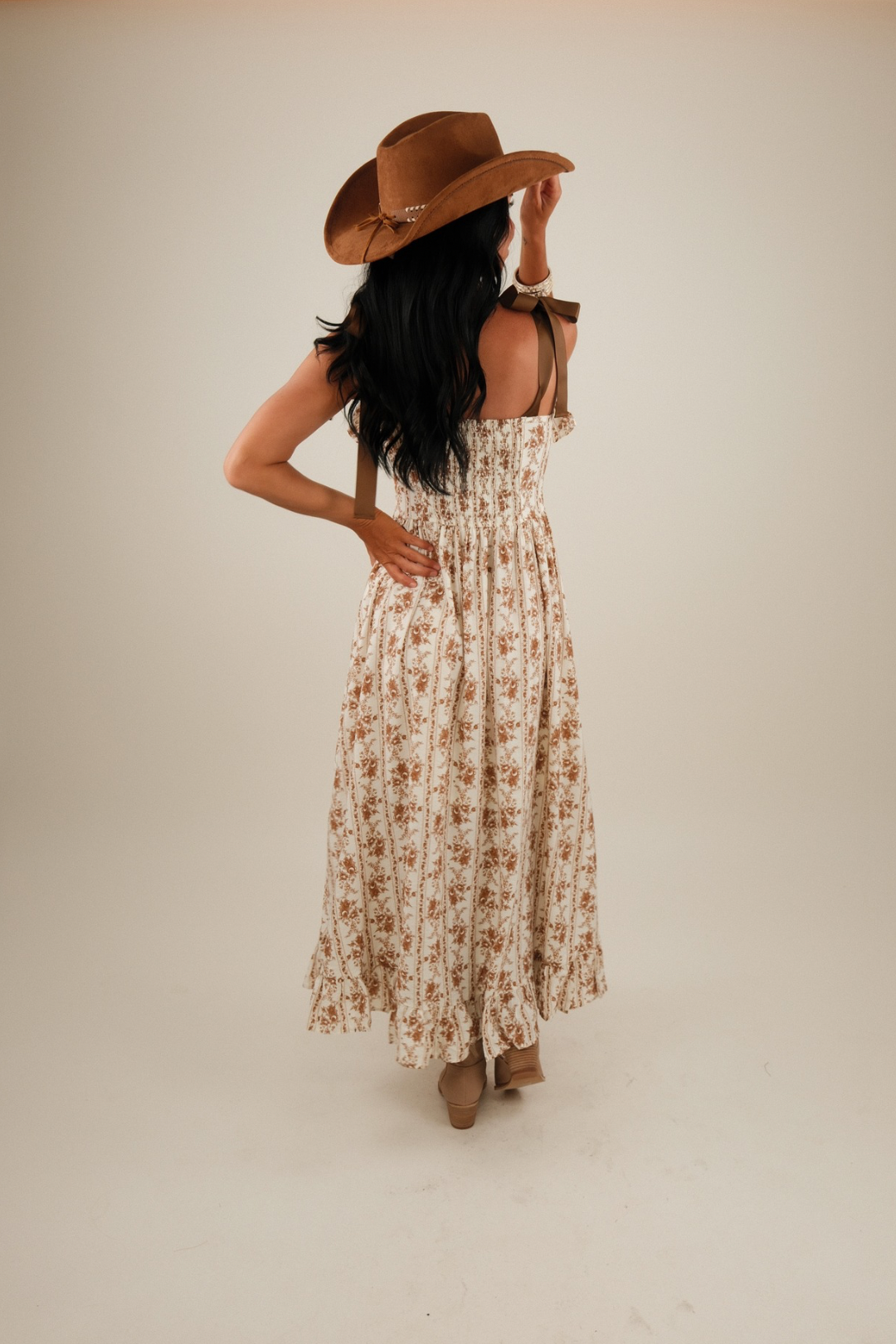 Saddle Rose Ribbon Dress