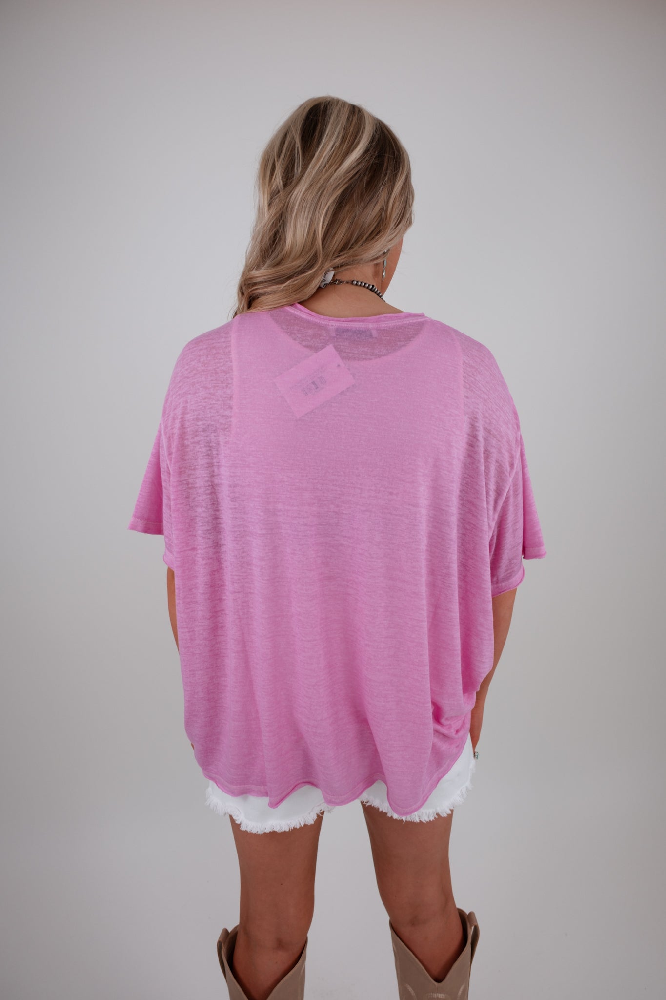 The Easy Rider Tee - Bright Mauve