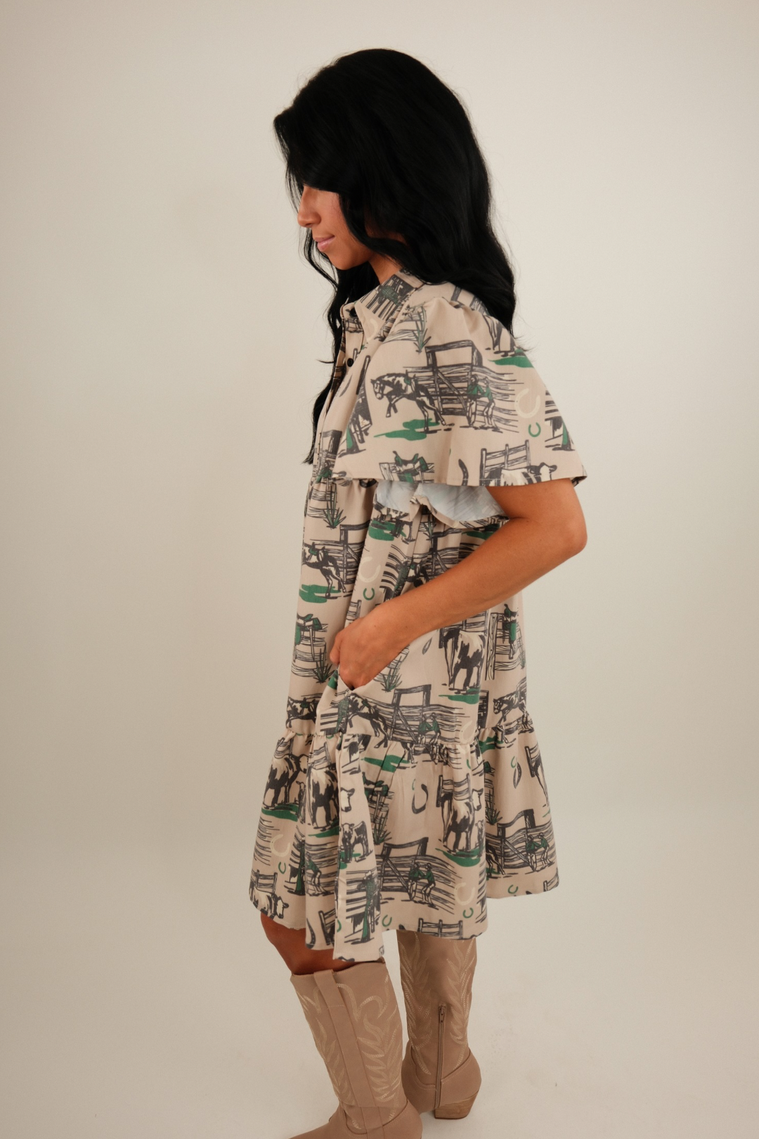 Ranchlands Tiered Mini Dress