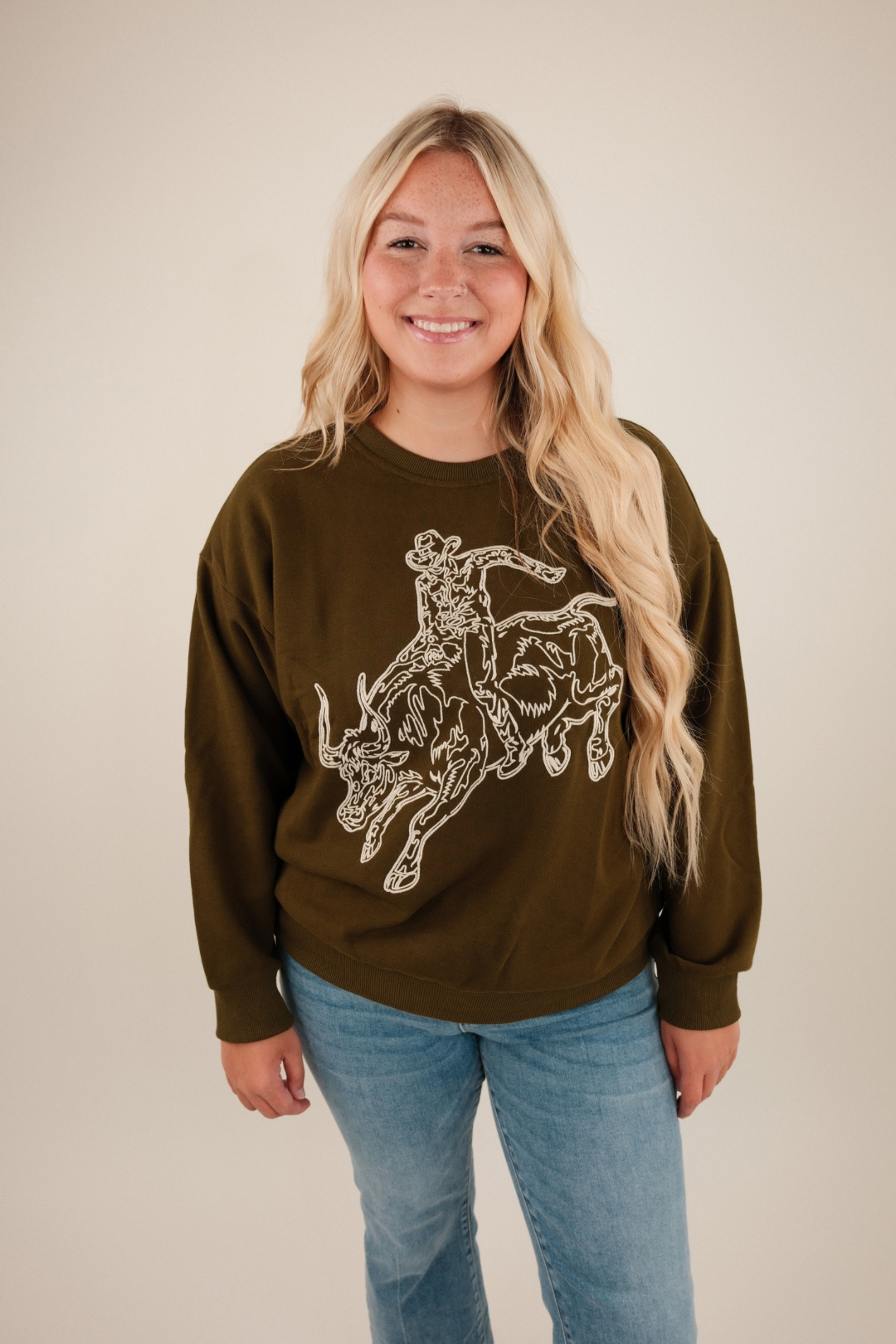 Ride the Storm Embroidered Sweatshirt