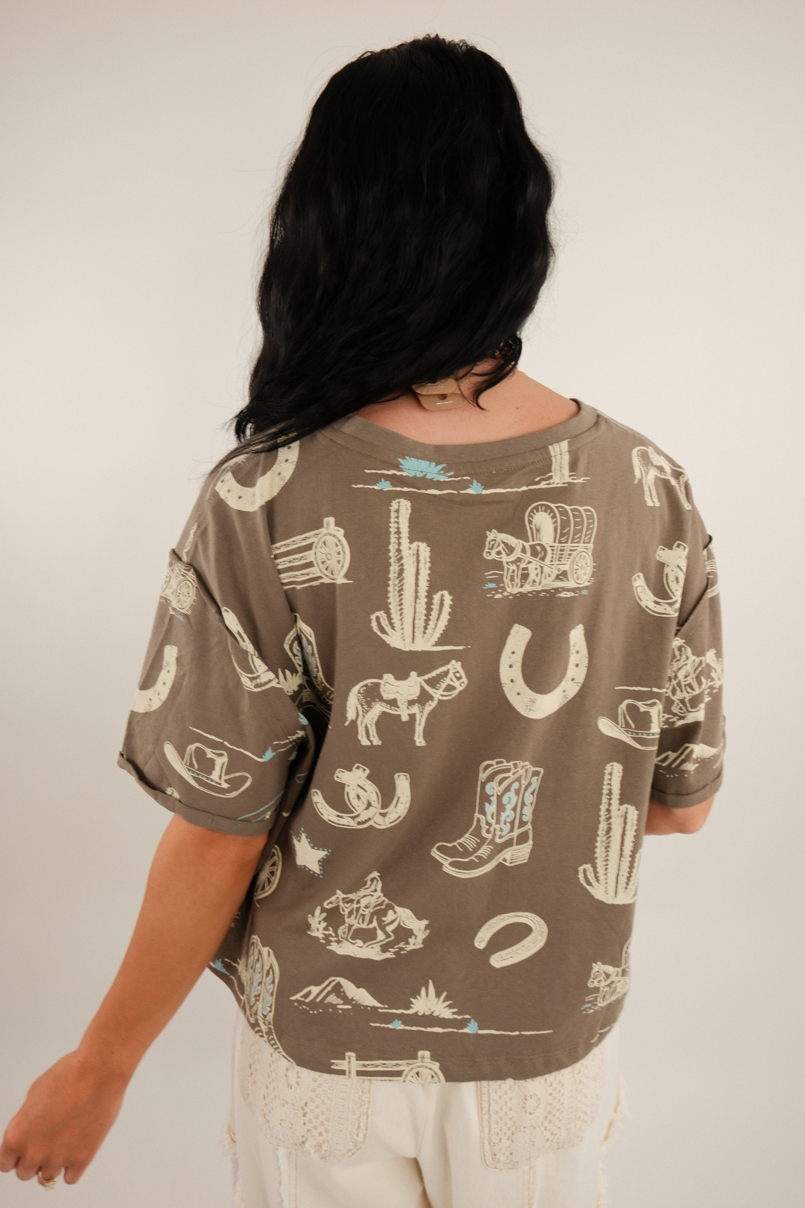 Saddle Sketch Western Tee