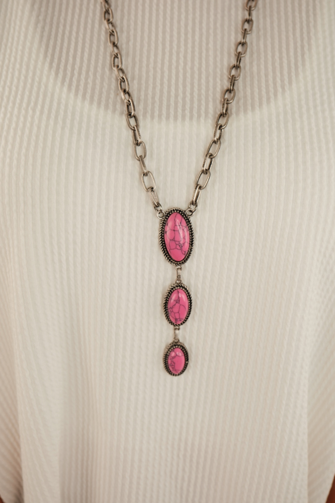 Desert Trio Necklace - Pink
