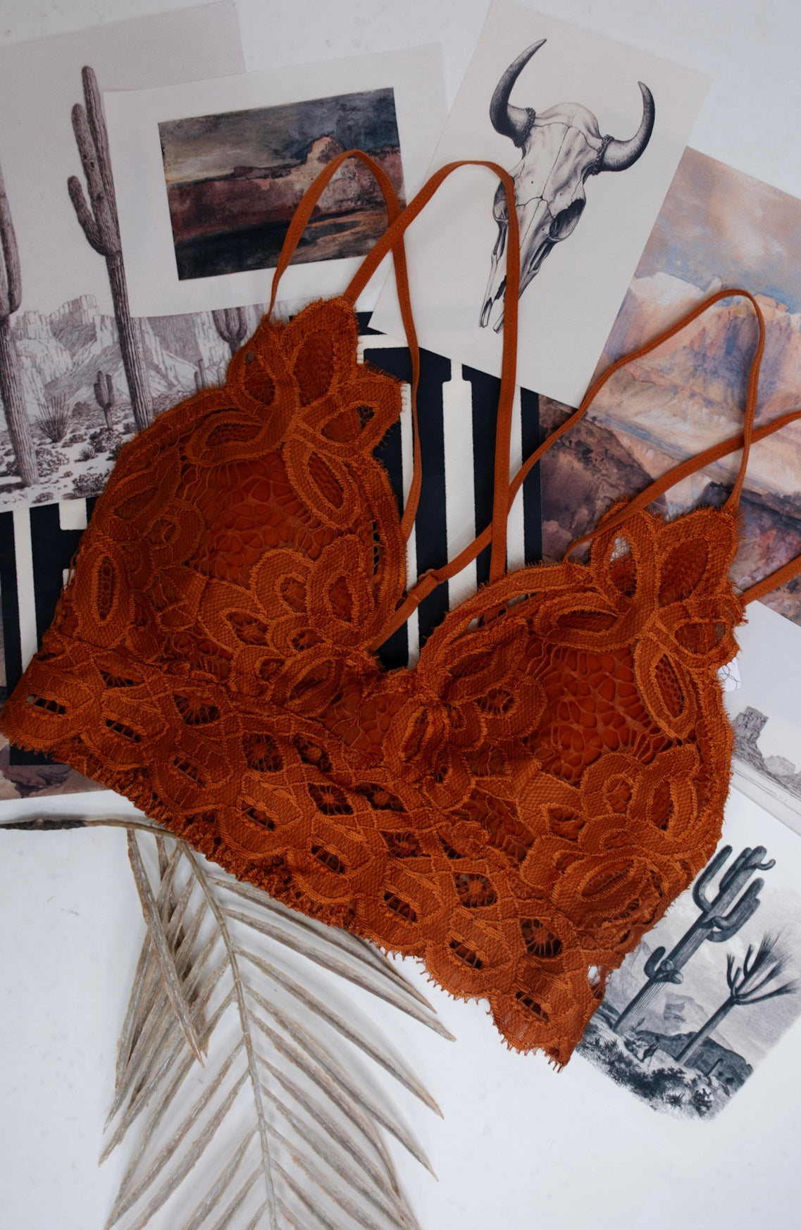 Lace & Lasso Bralette - Copper