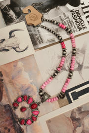 Desert Bloom Long Pendant Necklace