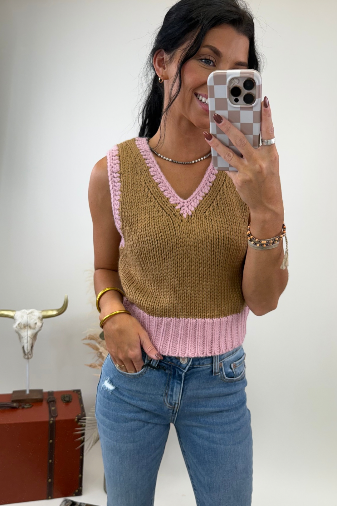High Plains Colorblock Sweater Vest