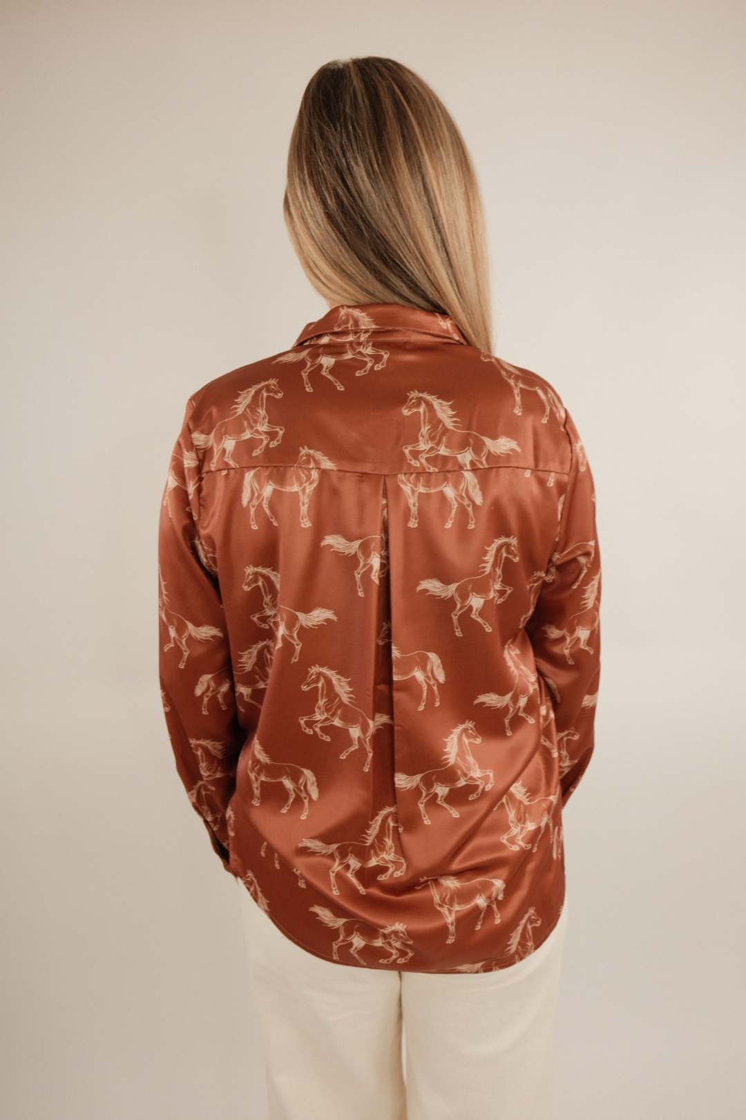 Run Wild Satin Blouse