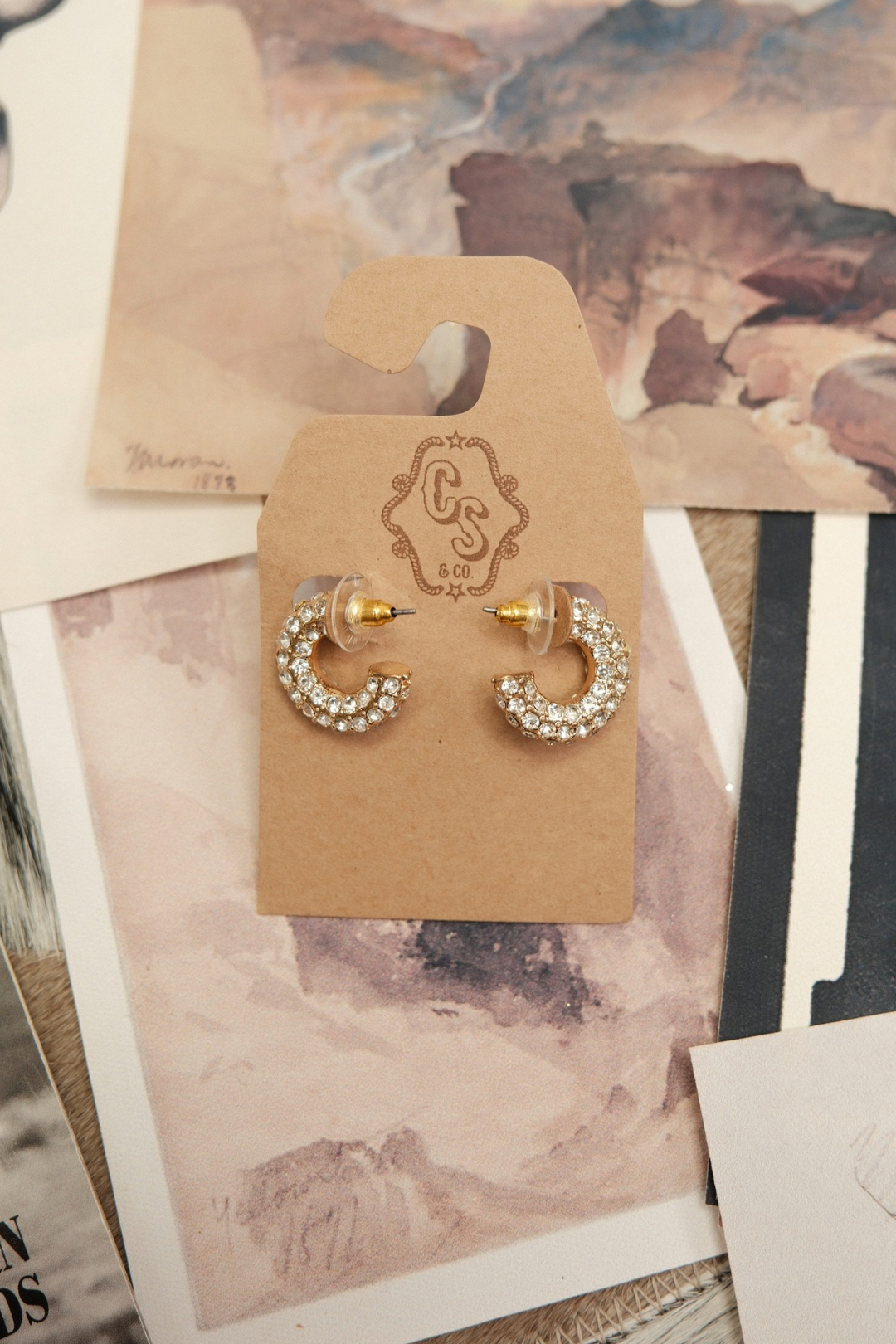 Golden Glow Half Hoop Earrings