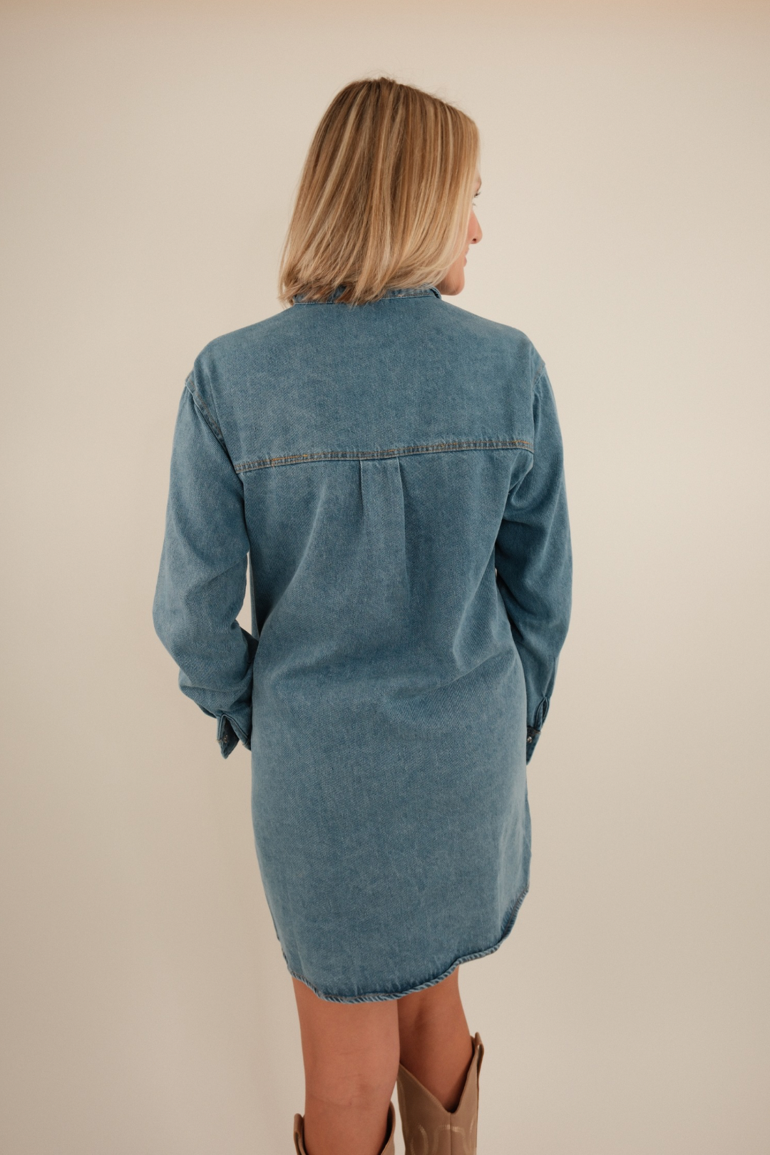 Cowgirl Blues Denim Mini Dress